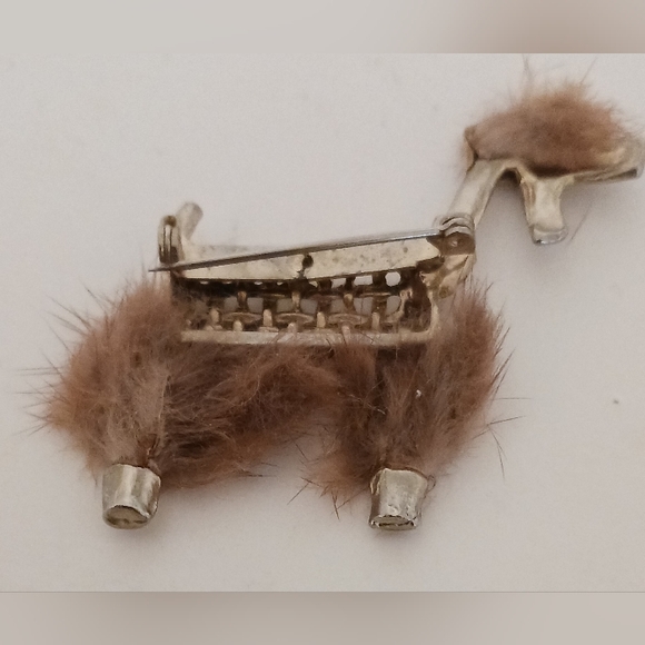 Vintage Gold-tone Poodle Brooch/Pin - Picture 4 of 5